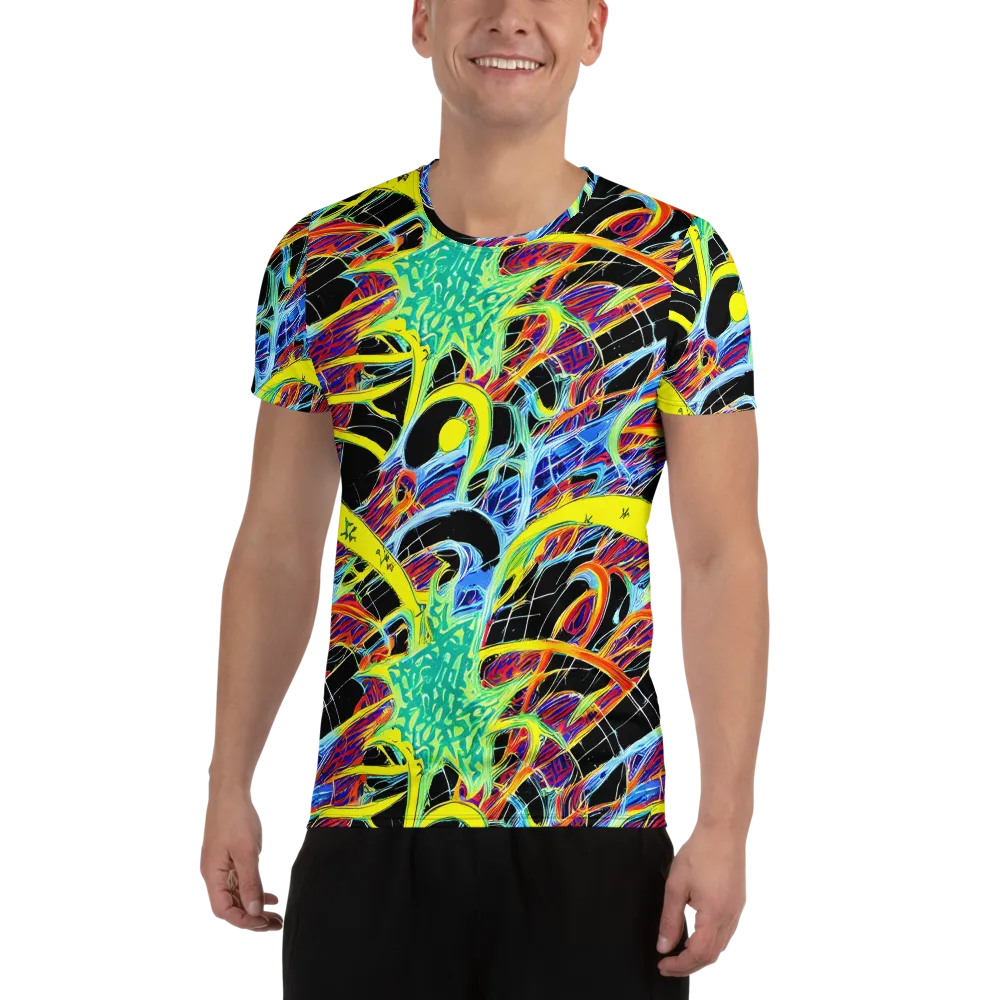 Radiant Rebellion on Men's Athletic T-Shirt — Front