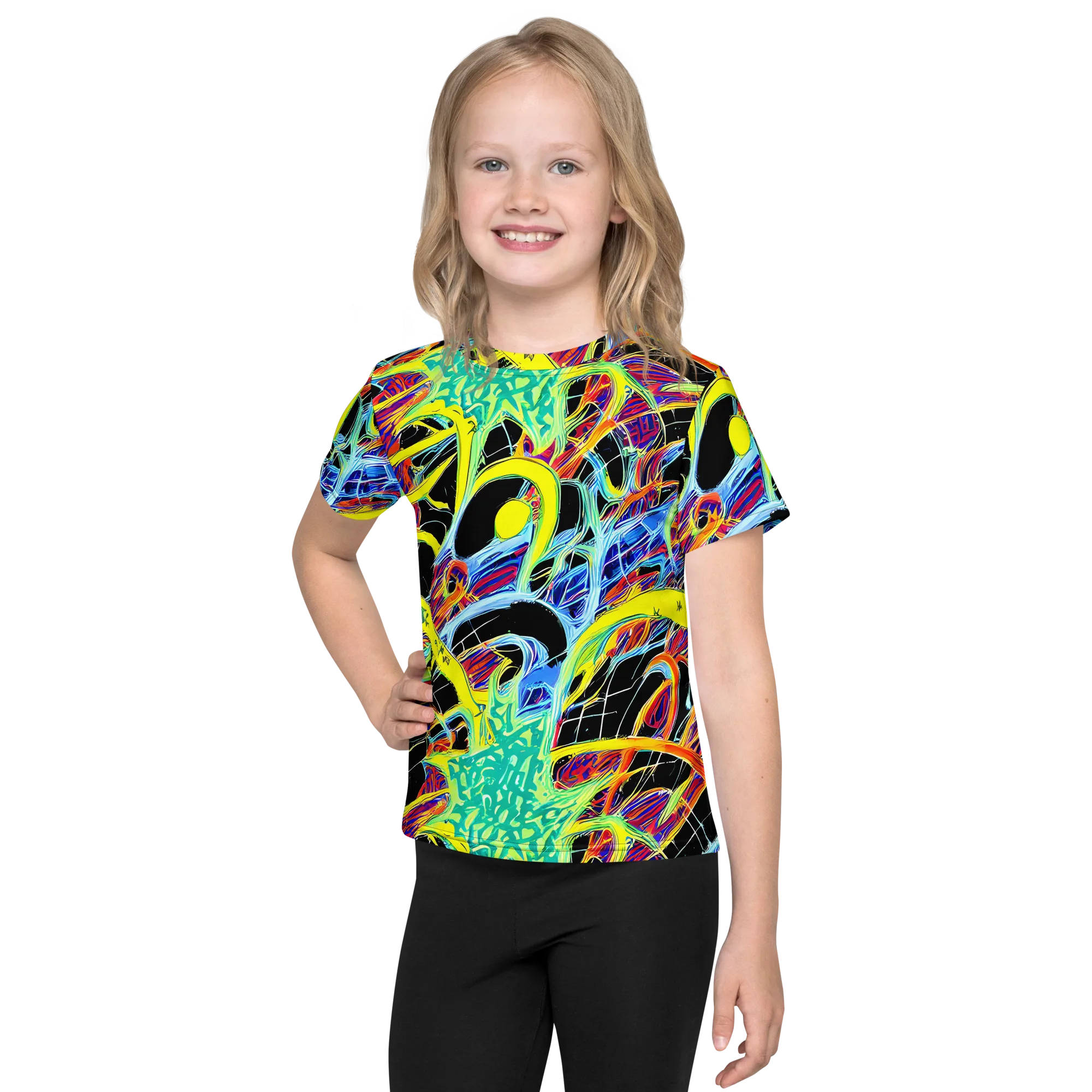 Radiant Rebellion on Kids Crew Neck T-Shirt — Front