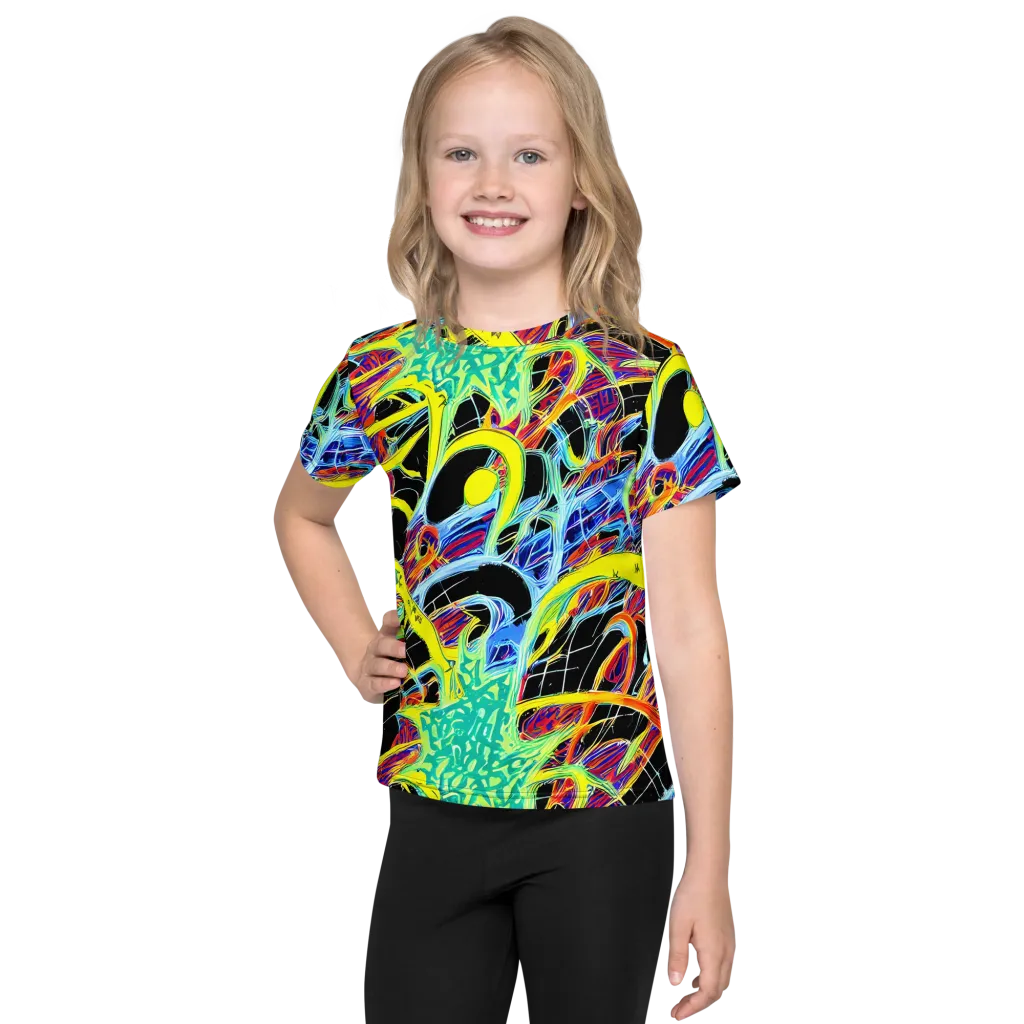 Radiant Rebellion on Kids Crew Neck T-Shirt — Front