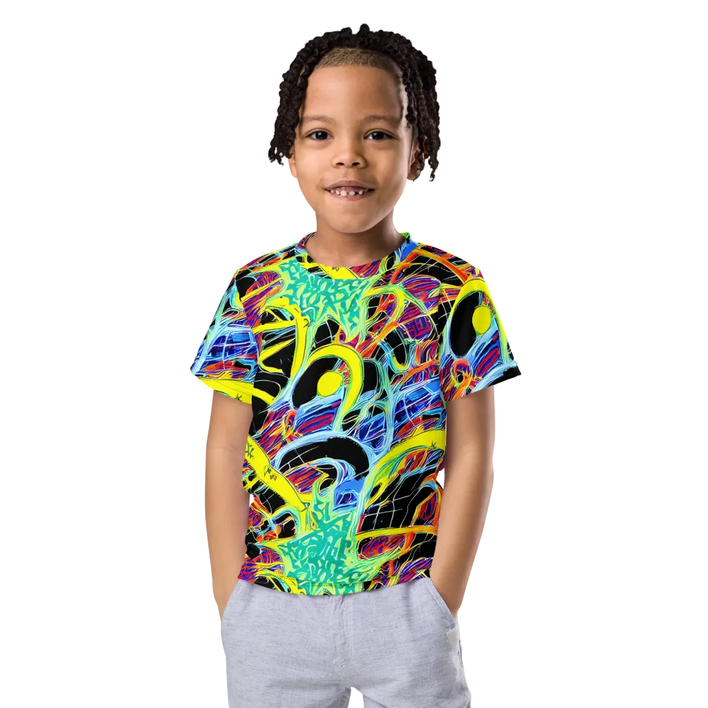 Radiant Rebellion on Kids Crew Neck T-Shirt — Front