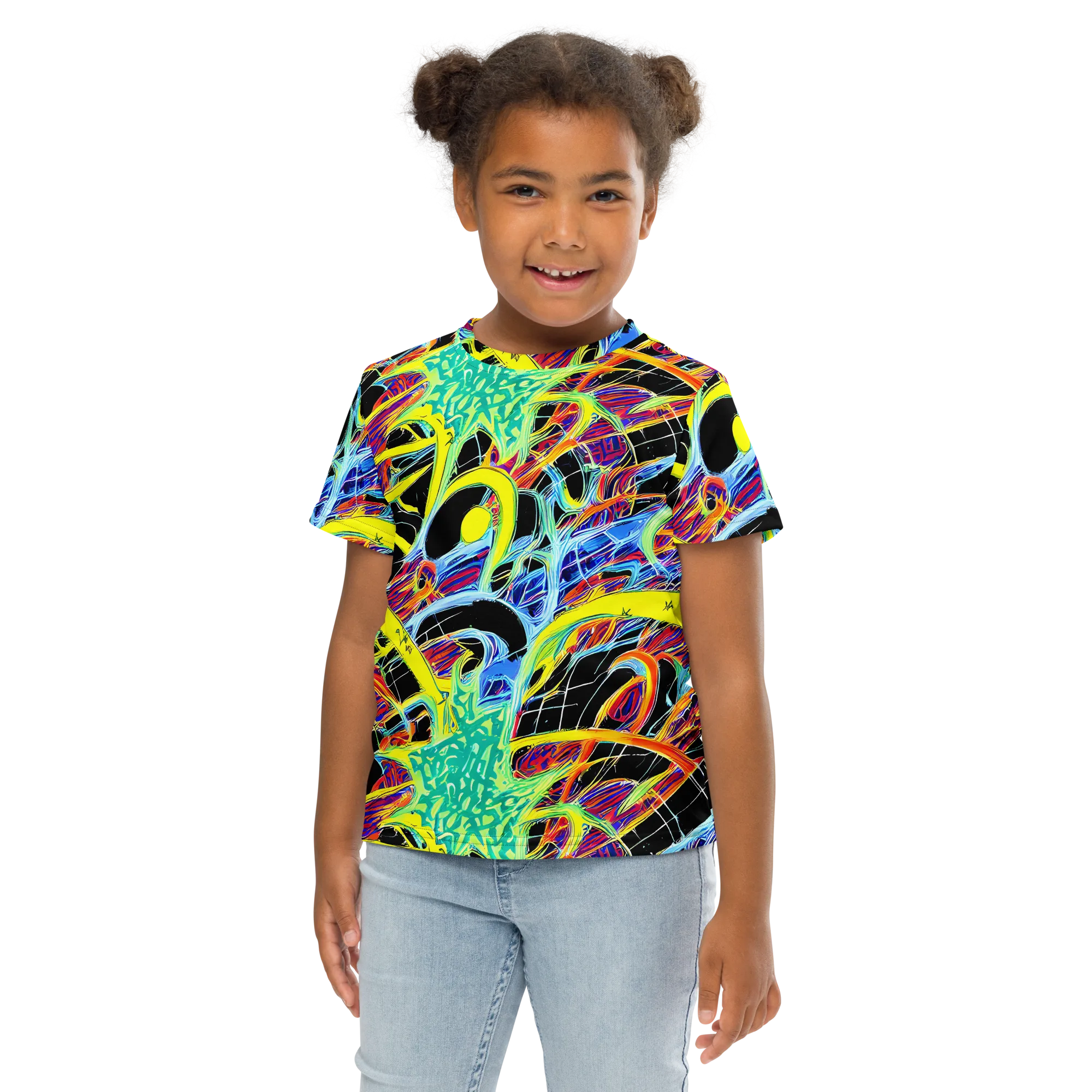 Radiant Rebellion on Kids Crew Neck T-Shirt — Front