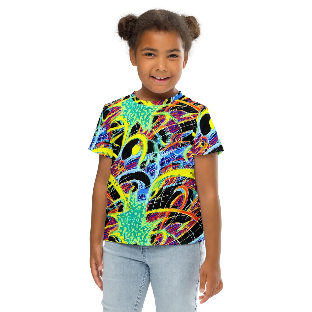 Radiant Rebellion on Kids Crew Neck T-Shirt — Front
