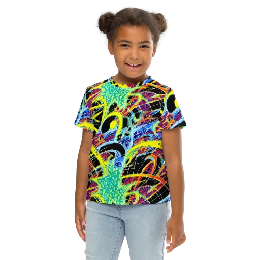 Radiant Rebellion on a Kids Crew Neck T-Shirt