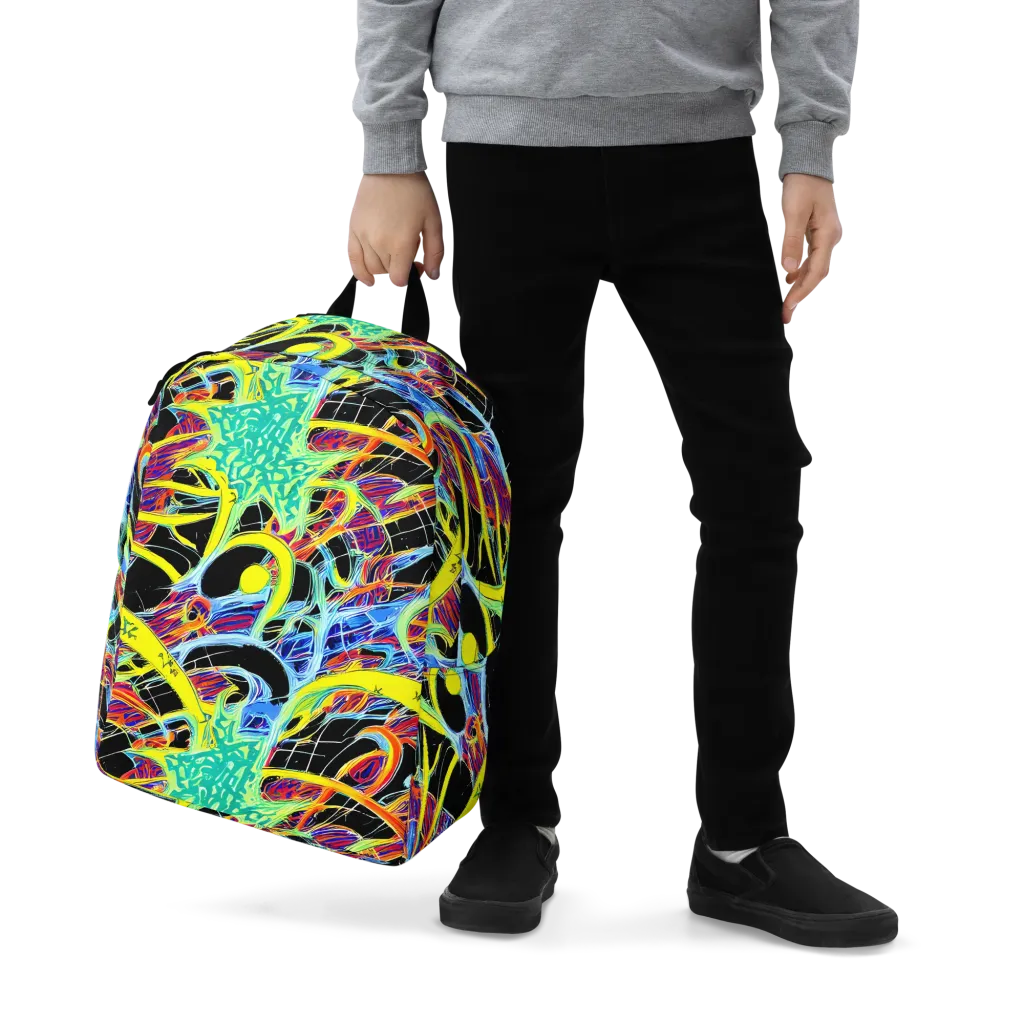 Radiant Rebellion on Minimalist Backpack — Zoomed-in