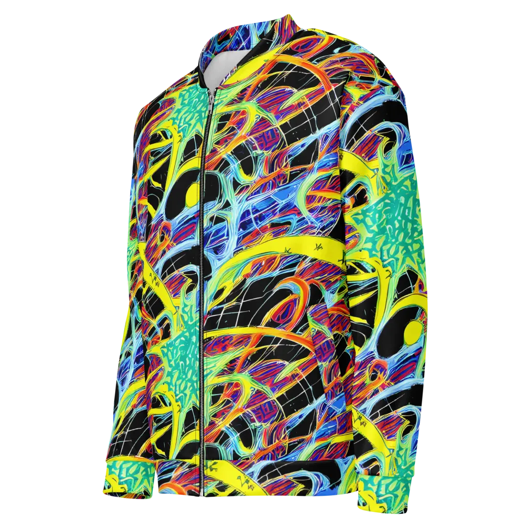 Radiant Rebellion on Bomber Jacket — Left Front