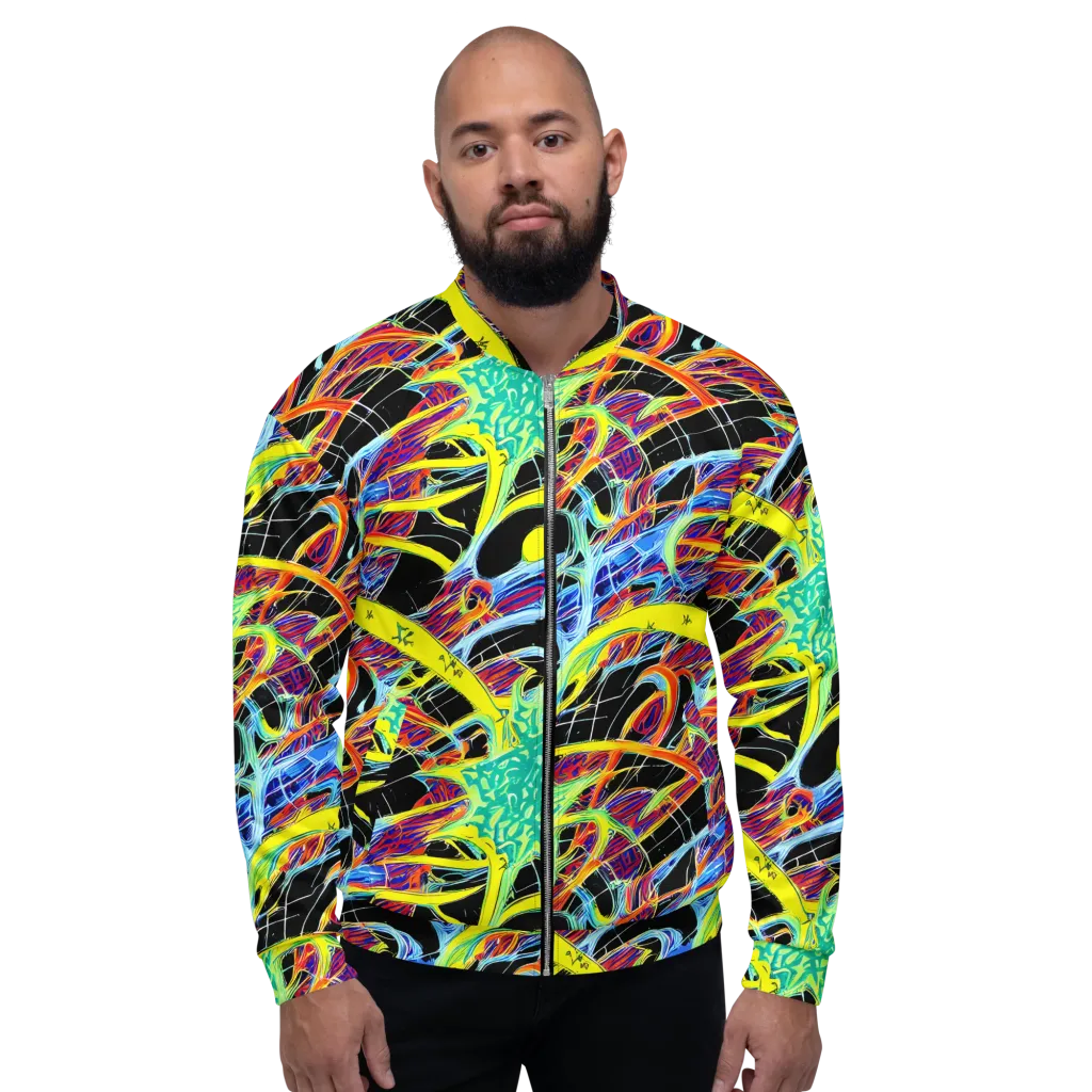 Radiant Rebellion on Bomber Jacket — Front
