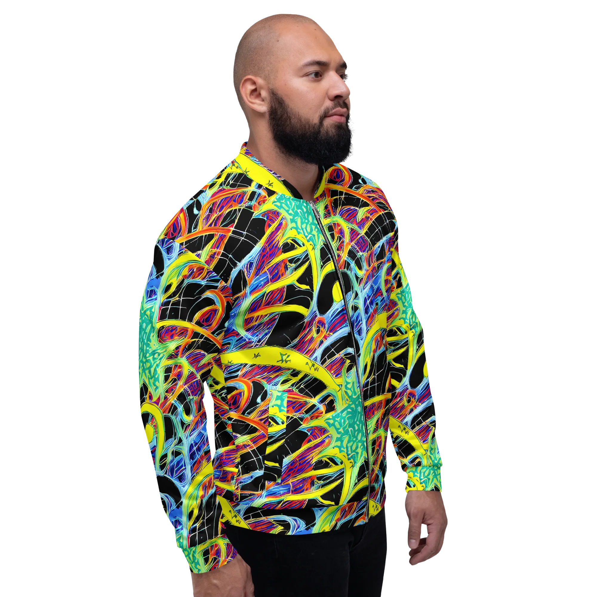 Radiant Rebellion on Bomber Jacket — Right