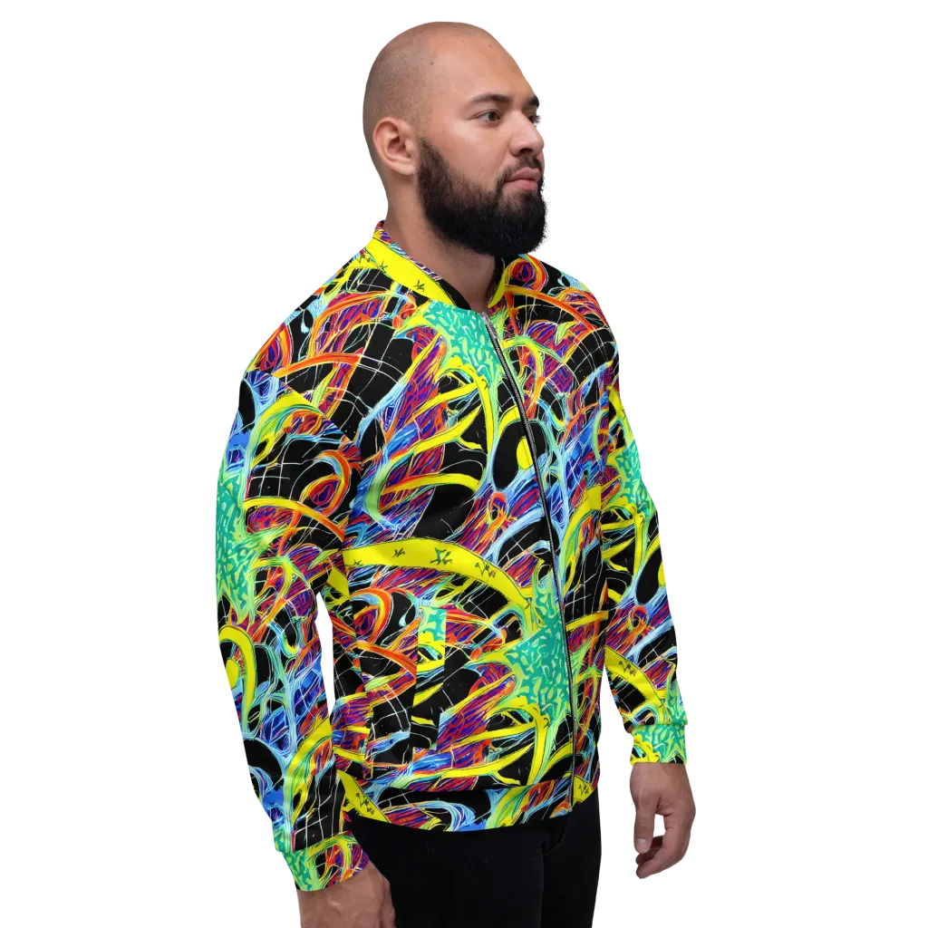 Radiant Rebellion on Bomber Jacket — Right