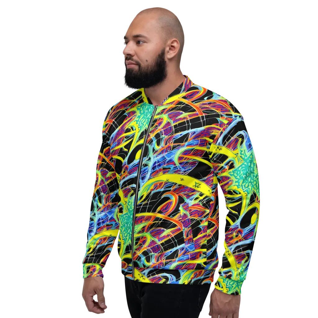 Radiant Rebellion on Bomber Jacket — Left
