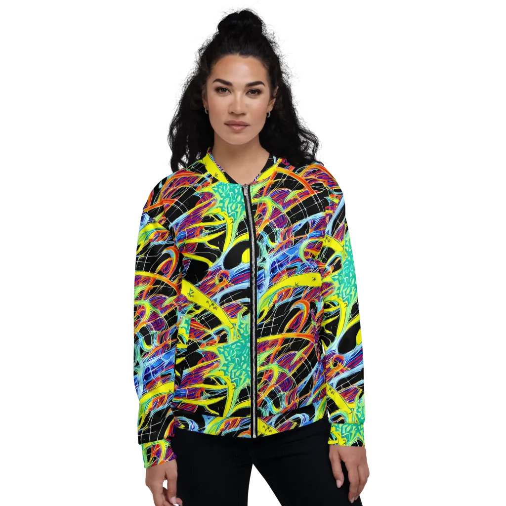 Radiant Rebellion on Bomber Jacket — Front