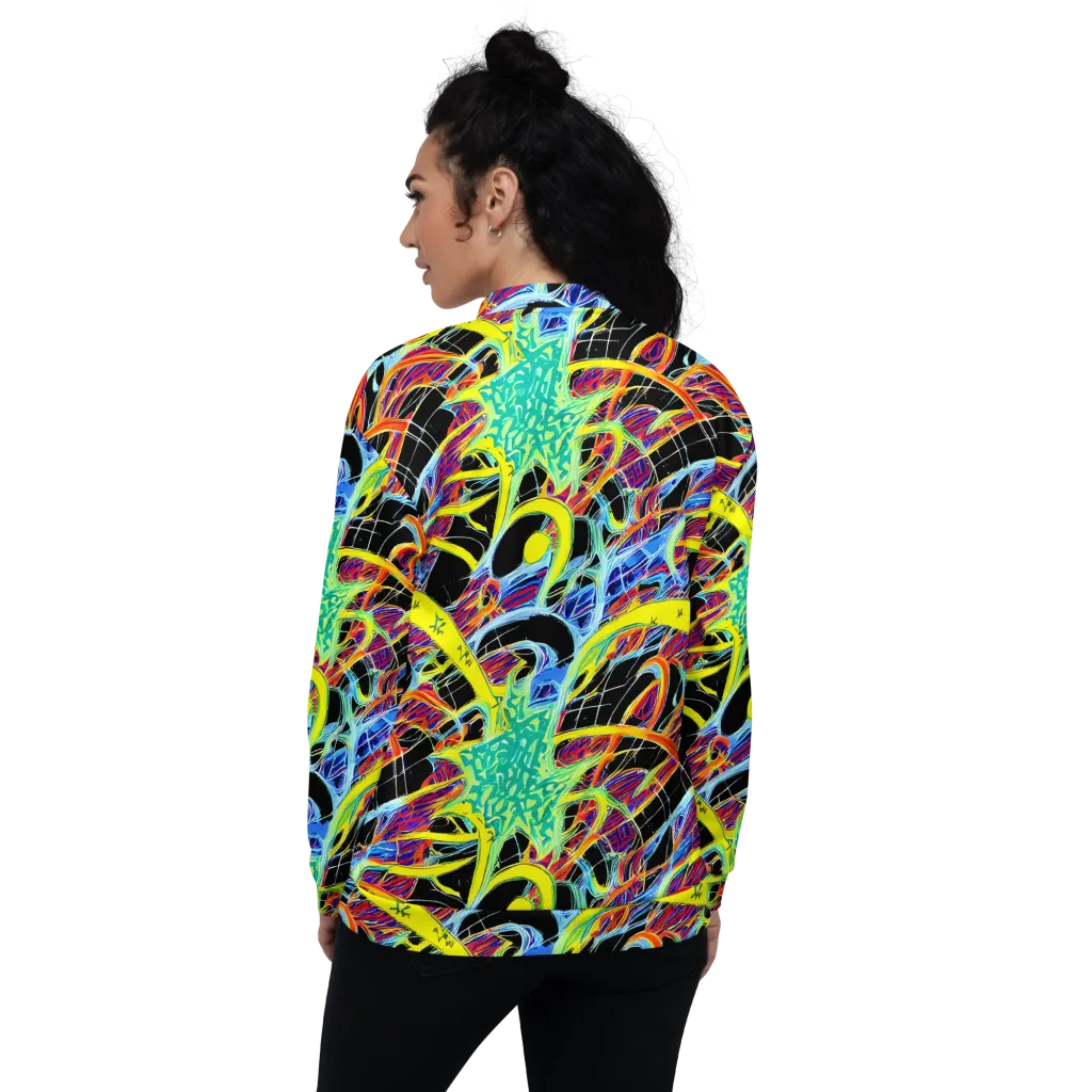 Radiant Rebellion on Bomber Jacket — Back