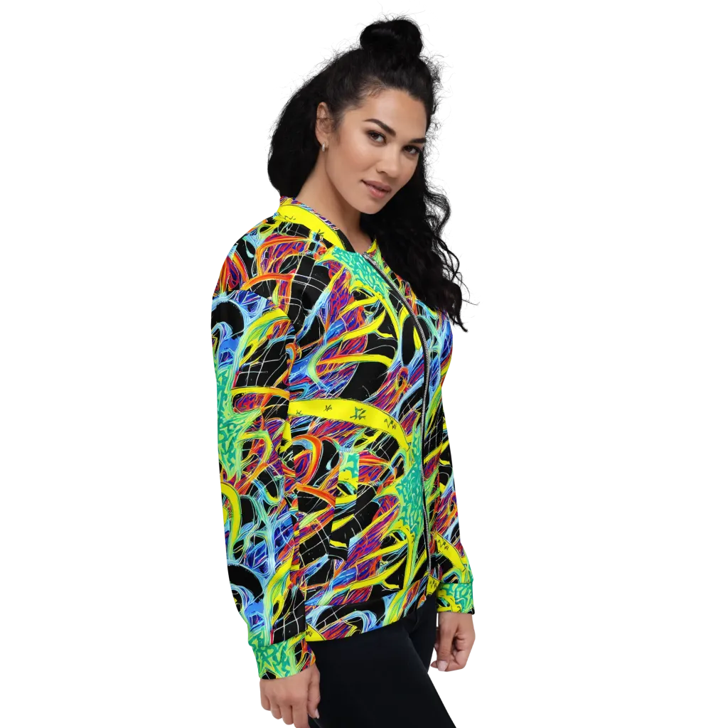 Radiant Rebellion on Bomber Jacket — Right