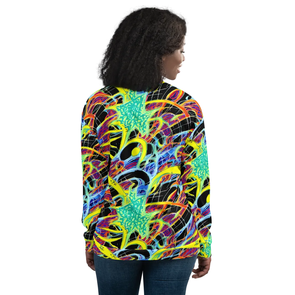 Radiant Rebellion on Bomber Jacket — Back