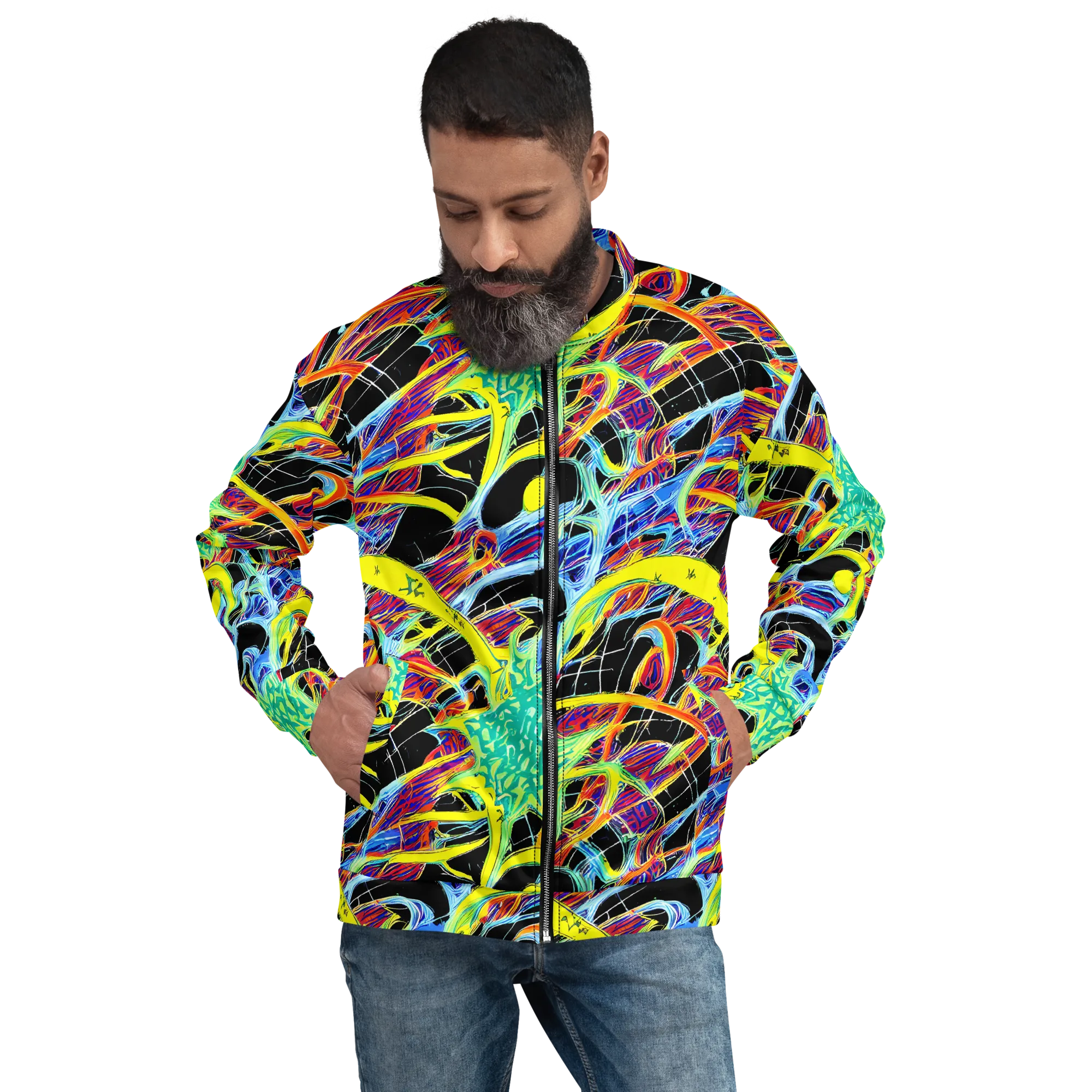Radiant Rebellion on Bomber Jacket — Front