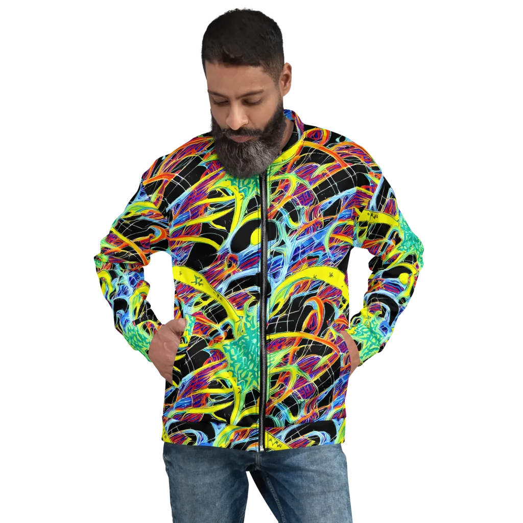 Radiant Rebellion on Bomber Jacket — Front