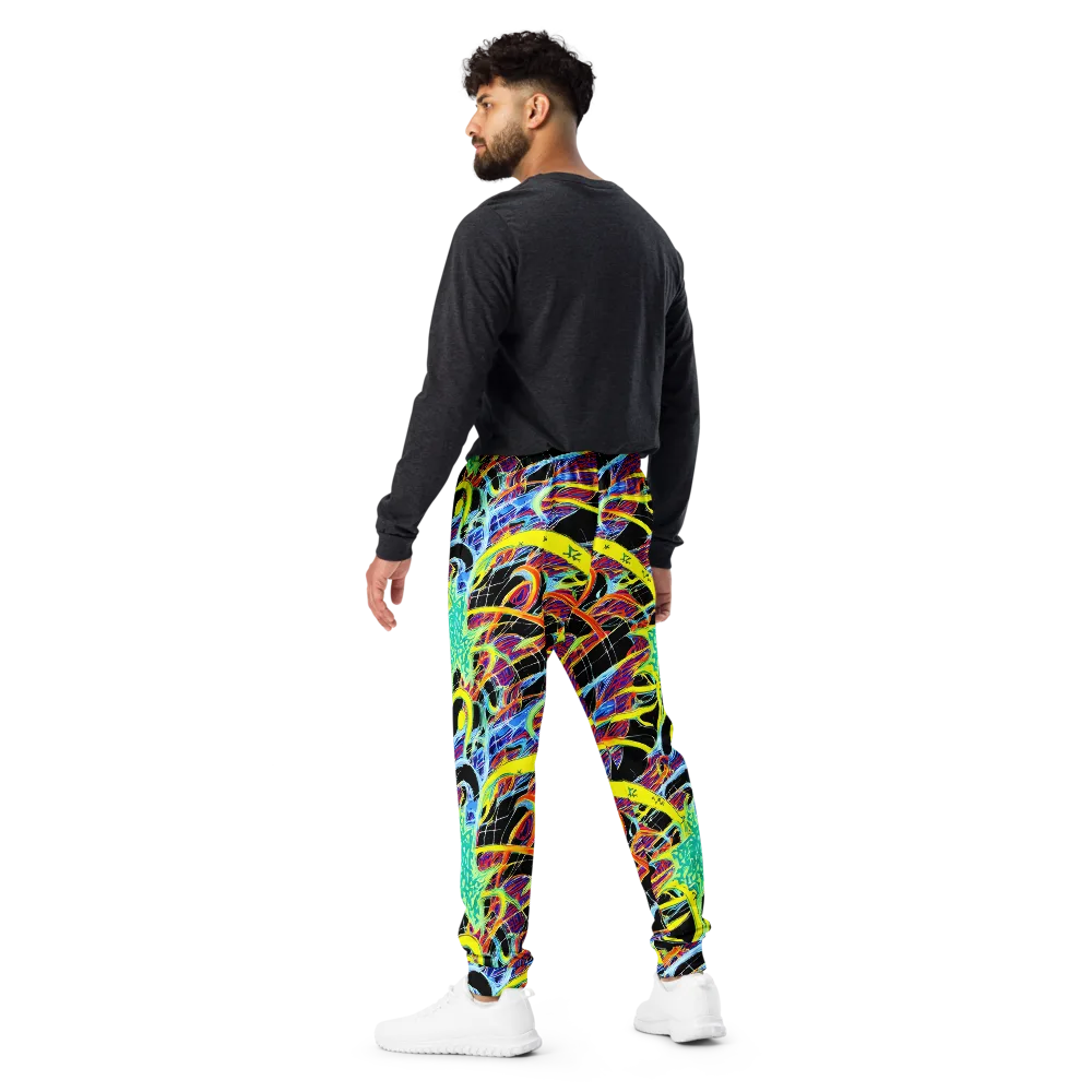 Radiant Rebellion on Men's Joggers — Back