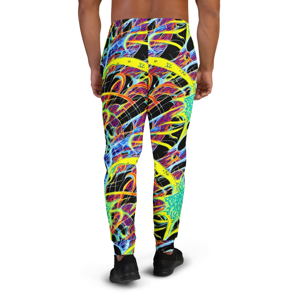Radiant Rebellion on Men's Joggers — Back