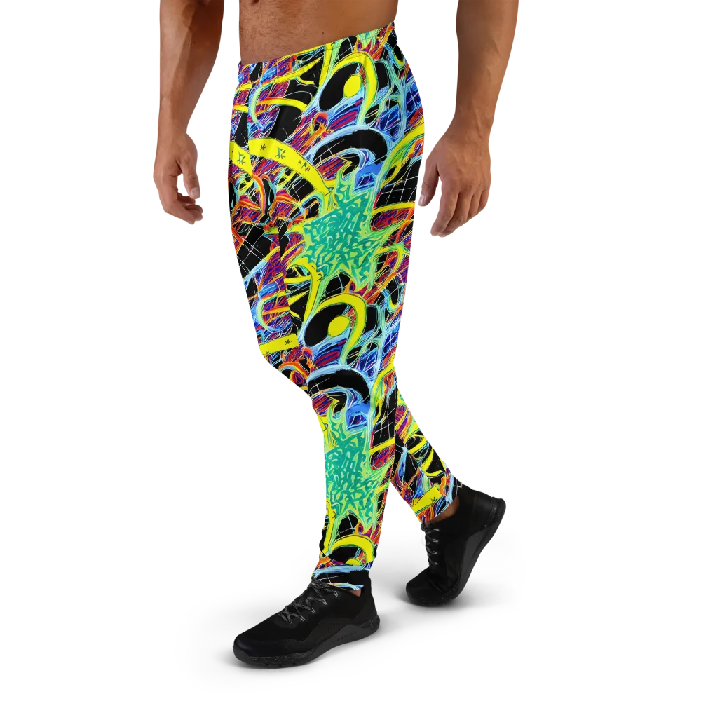 Radiant Rebellion on Men's Joggers — Left