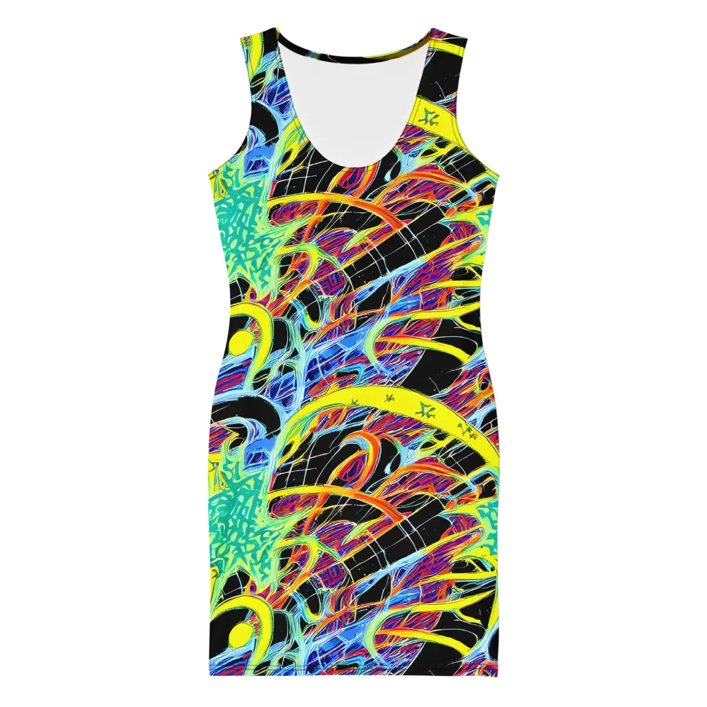 Radiant Rebellion on Bodycon Dress — Front