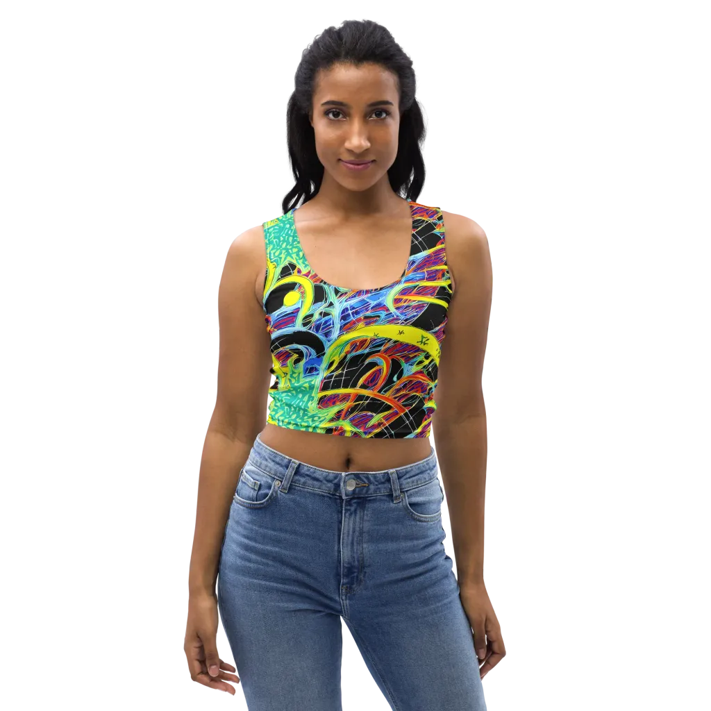 Radiant Rebellion on Crop Top — Front