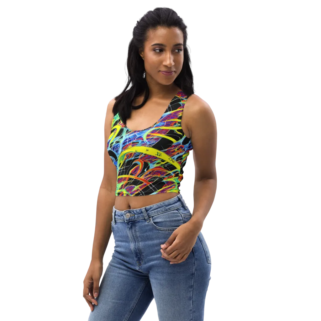 Radiant Rebellion on Crop Top — Left Front