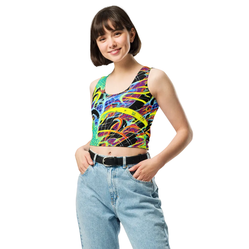 Radiant Rebellion on Crop Top — Front