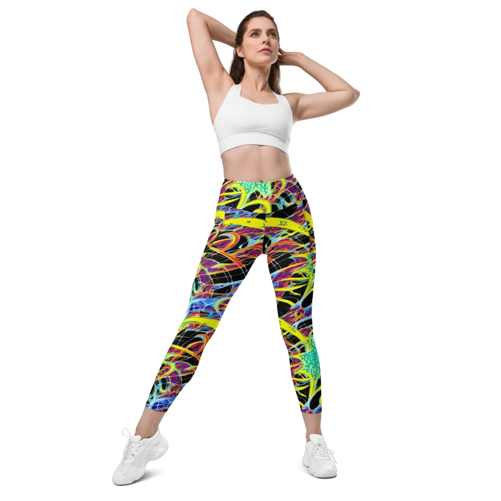 Radiant Rebellion on Leggings with Pockets — Front