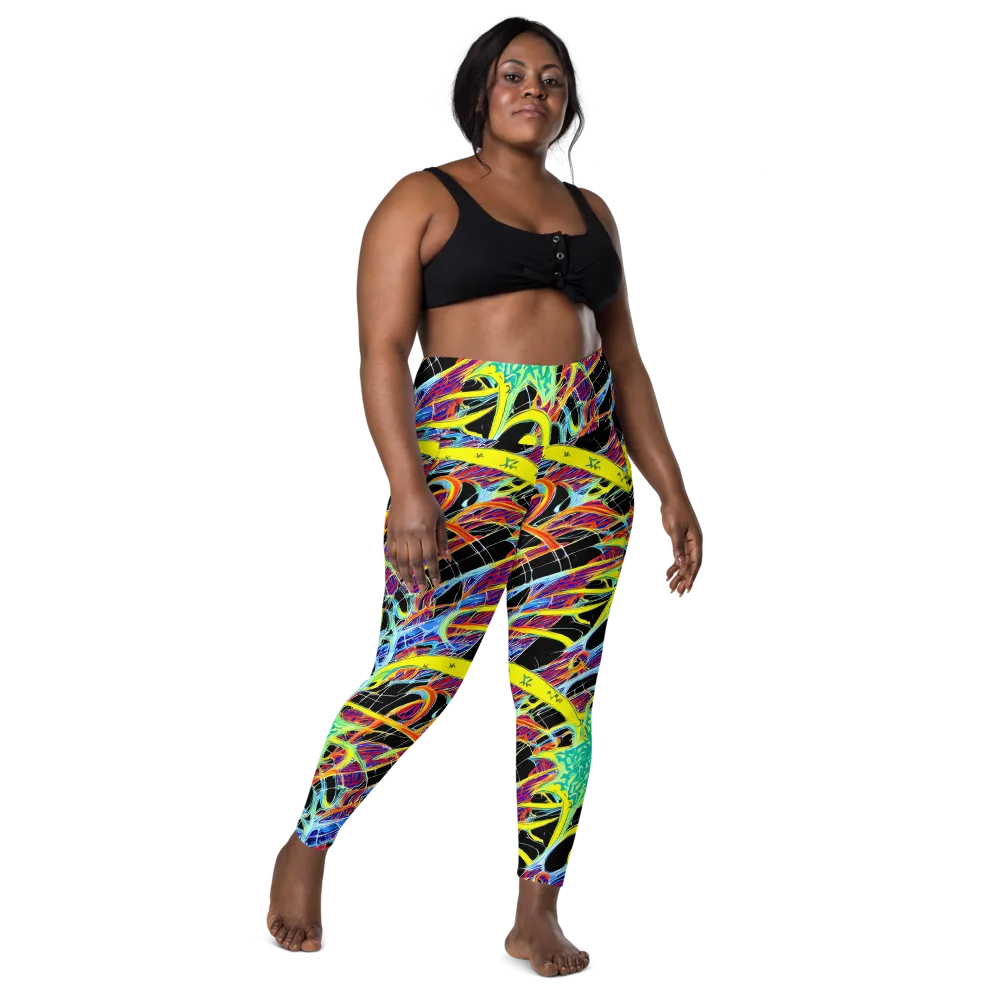 Radiant Rebellion on Leggings with Pockets — Front