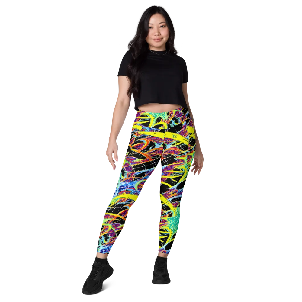 Radiant Rebellion on Leggings with Pockets — Front