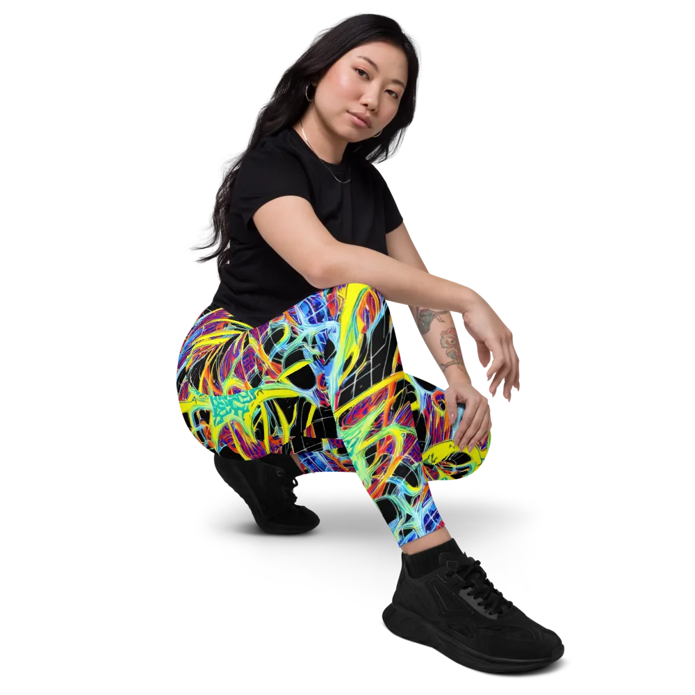 Radiant Rebellion on Leggings with Pockets — Right Front