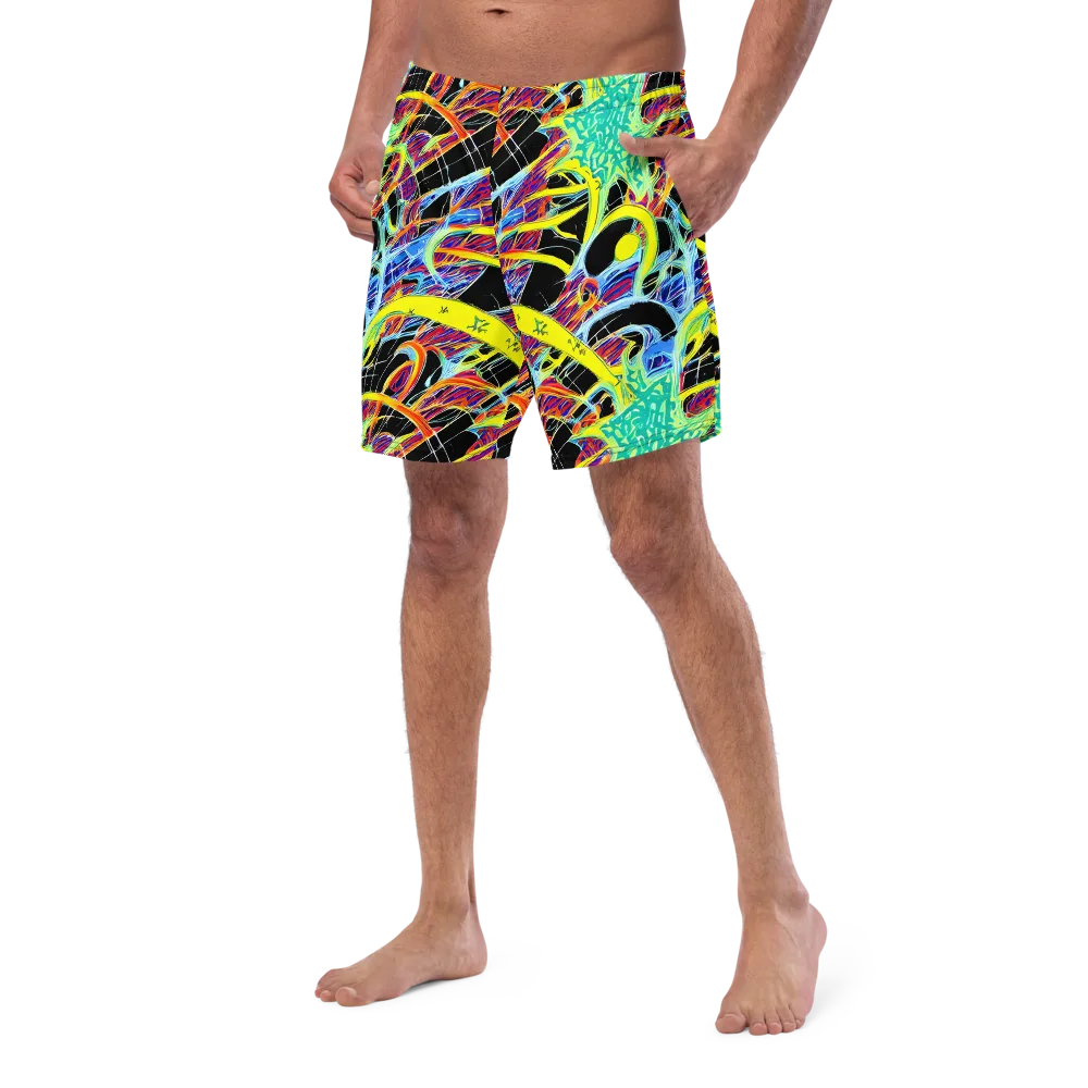 Radiant Rebellion on Swim Trunks — Left Front