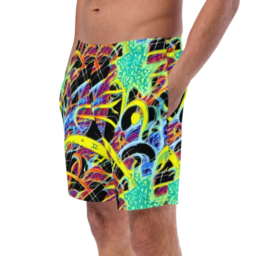 Radiant Rebellion on a Swim Trunks