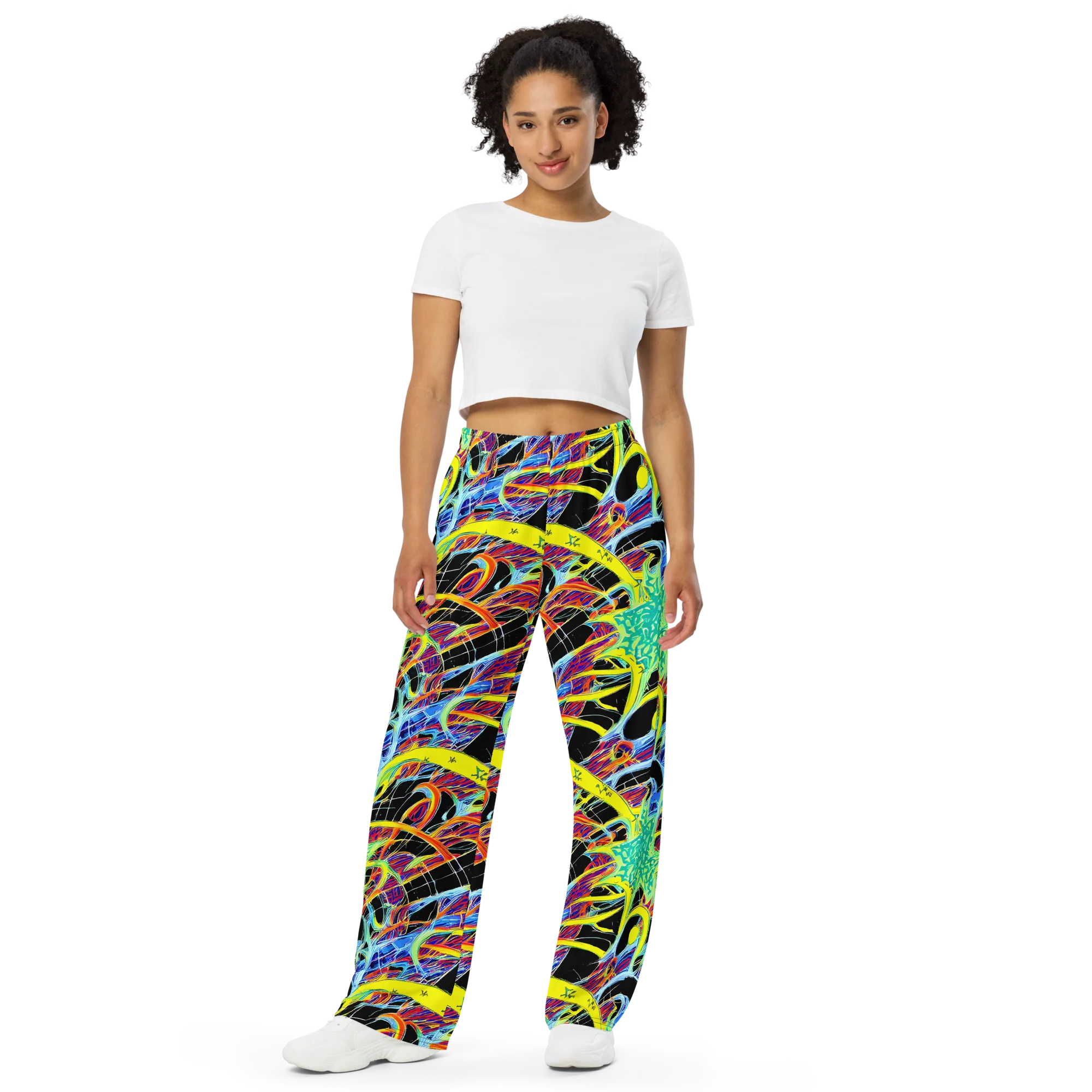 Radiant Rebellion on Wide-Leg Pants — Front