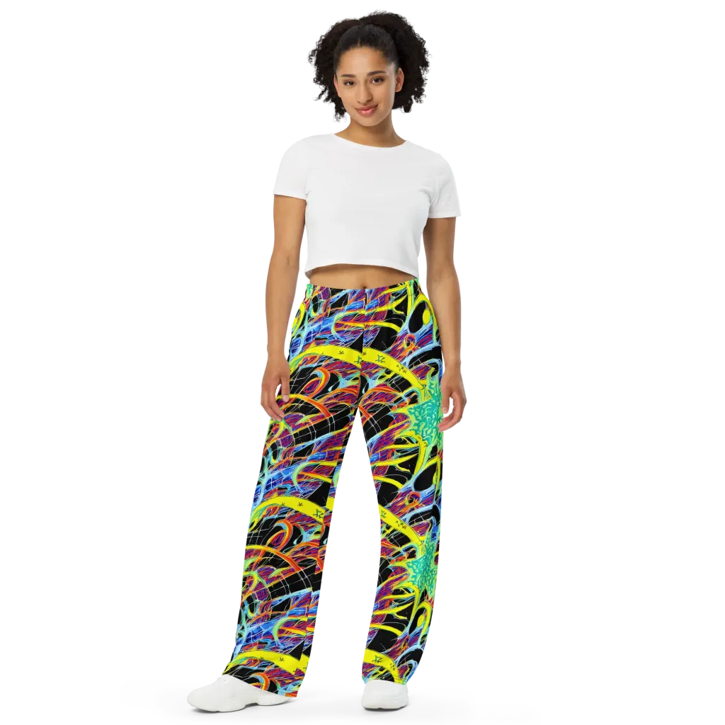 Radiant Rebellion on Wide-Leg Pants — Front