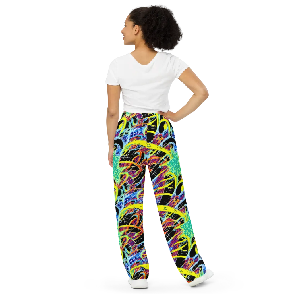 Radiant Rebellion on Wide-Leg Pants — Back
