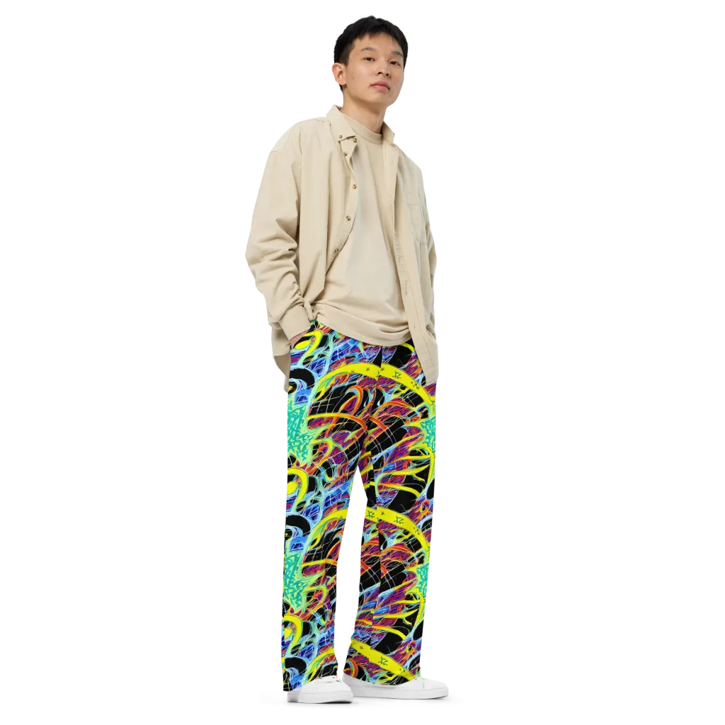 Radiant Rebellion on Wide-Leg Pants — Right Front