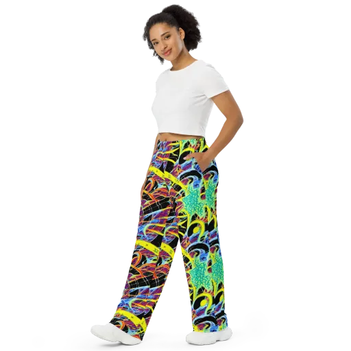 Radiant Rebellion on a Wide-Leg Pants