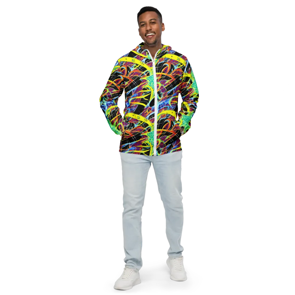 Radiant Rebellion on Men's Windbreaker — Front