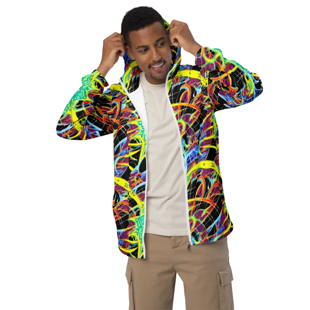 Radiant Rebellion on Men's Windbreaker — Front