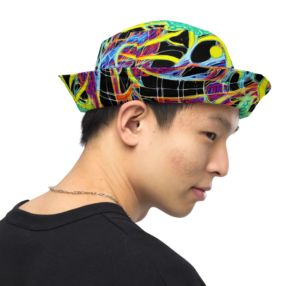 Radiant Rebellion on Reversible Bucket Hat — Right Outside