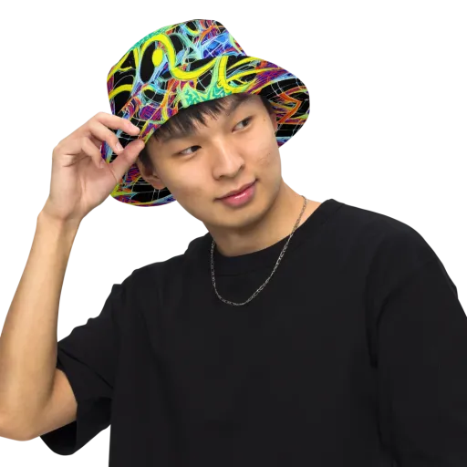 Radiant Rebellion on a Reversible Bucket Hat