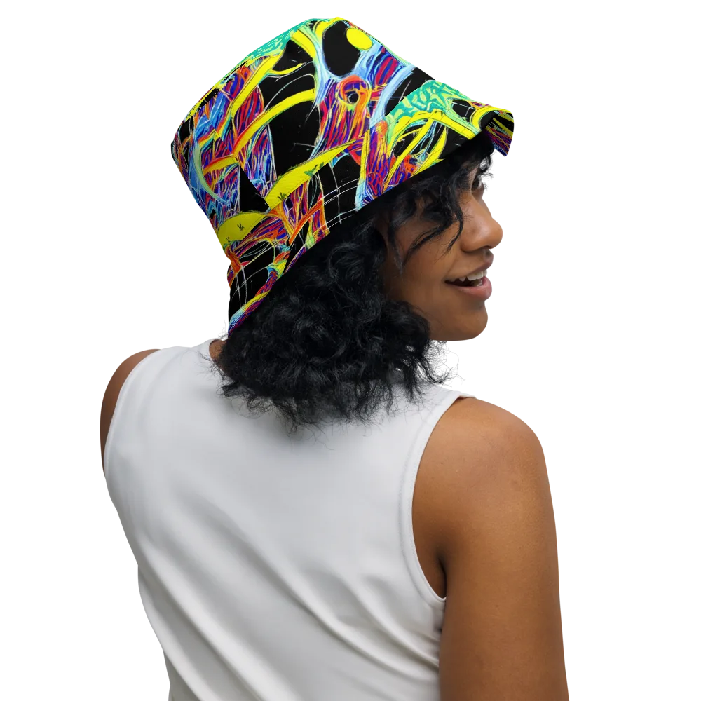 Radiant Rebellion on Reversible Bucket Hat — Right Outside