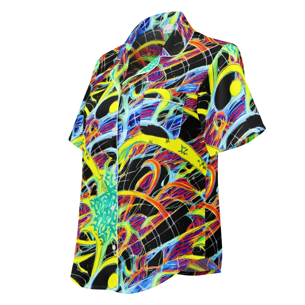 Radiant Rebellion on Women's Short Sleeve Pajama Top — Left Front