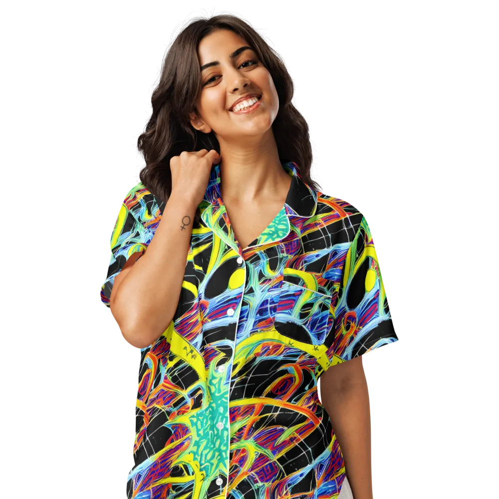 Radiant Rebellion on Women's Short Sleeve Pajama Top — Front