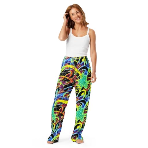 Radiant Rebellion on a Women's Pajama Pants