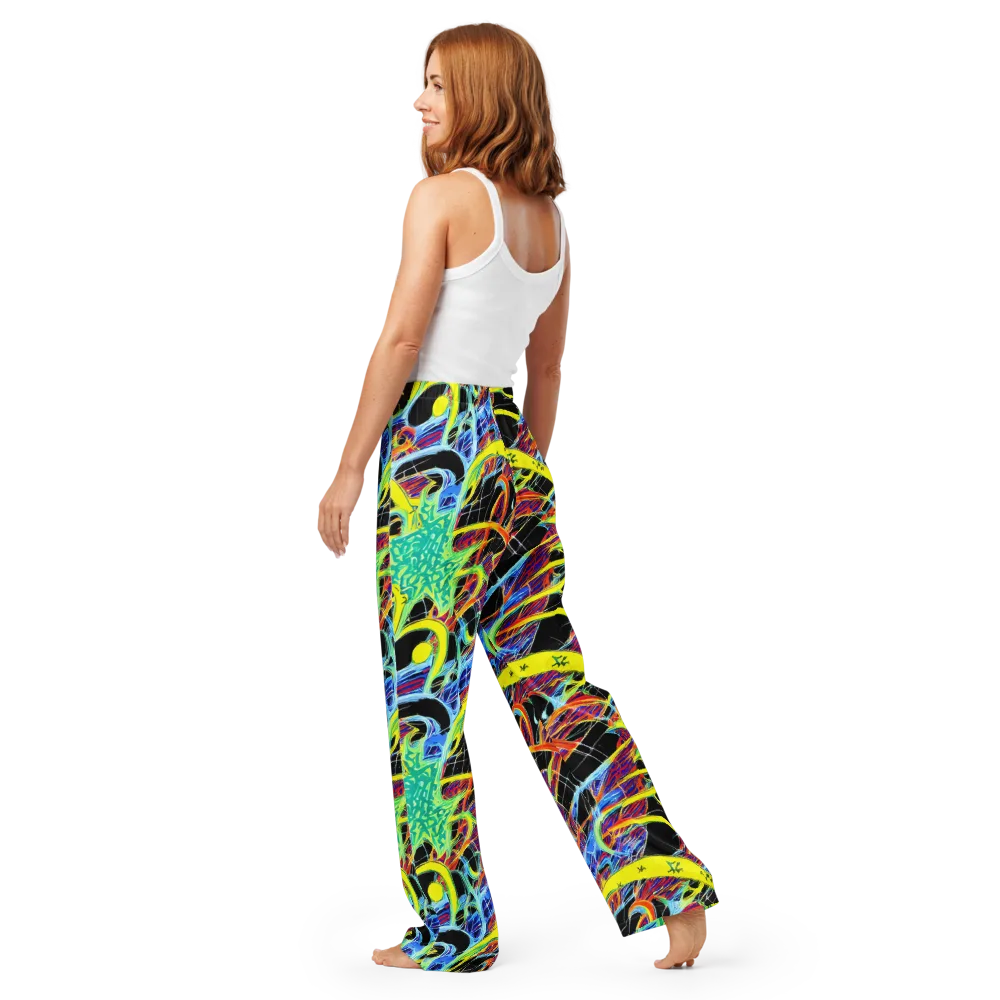 Radiant Rebellion on Women's Pajama Pants — Back