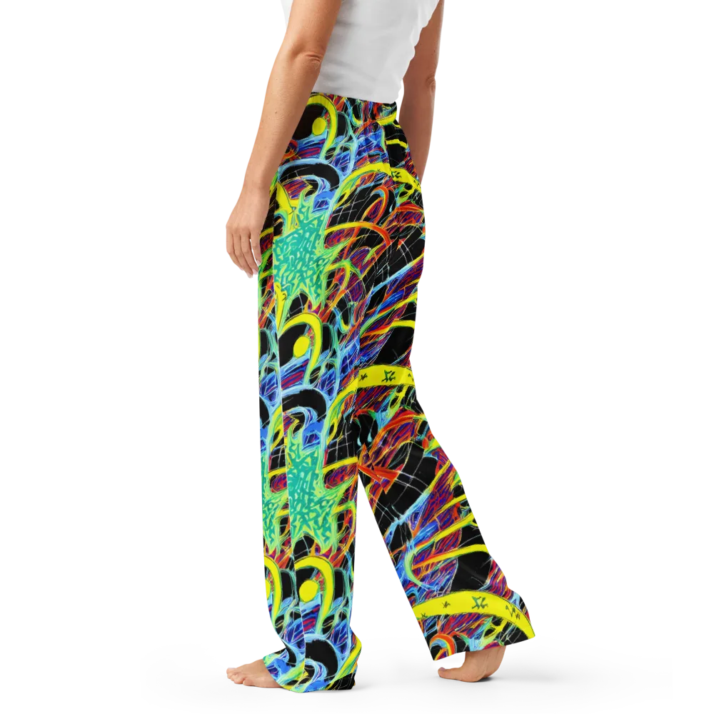 Radiant Rebellion on Women's Pajama Pants — Left