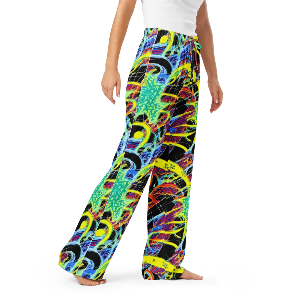 Radiant Rebellion on Women's Pajama Pants — Right Front
