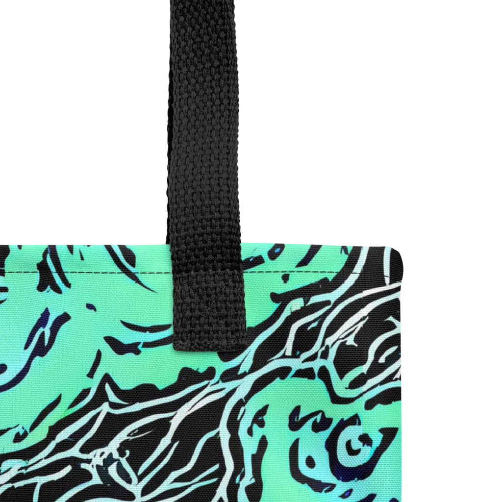 Neon Bloom Static on Tote Bag — Product details