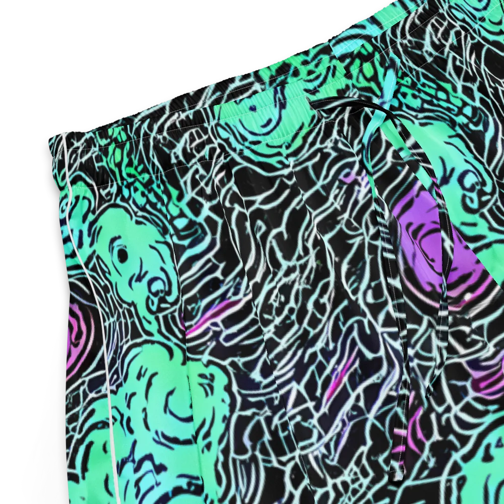 Neon Bloom Static on Women's Pajama Shorts — Product details